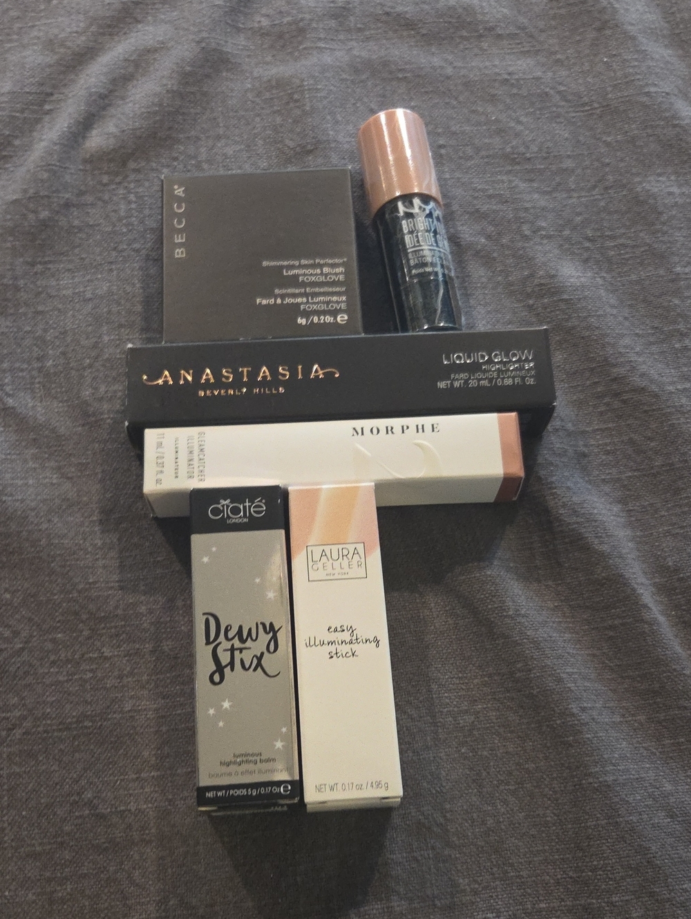 Highlighter Bundle Unused NIB Anastasia, Becca, Morphe, Ciate, Nyx, Laura Geller